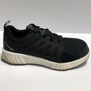 Reebok Women’s Fusion Flexweave, Black Athletic Work Sneakers, Size 10M